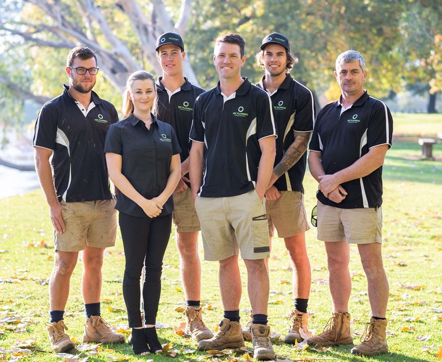 KBC team members in a park
